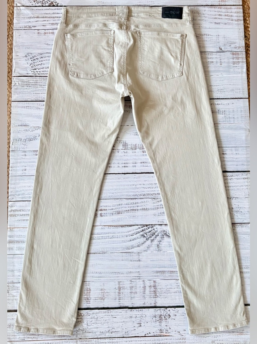 GDW Ride Slim Stretch Jeans 36x32 Beige Slim Fit Denim - Picture 4 of 14